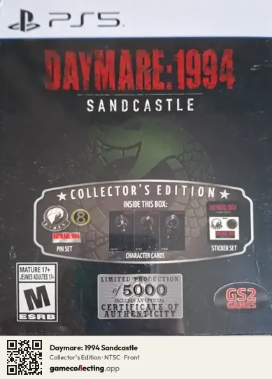 Daymare: 1994 Sandcastle PlayStation 5, NTSC box front