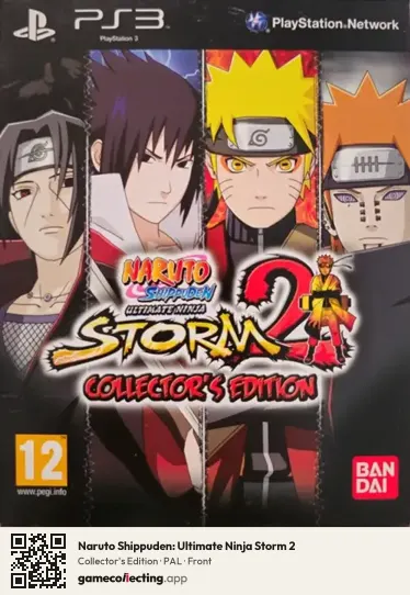Naruto Shippuden: Ultimate Ninja Storm 2 PlayStation 3, PAL box front