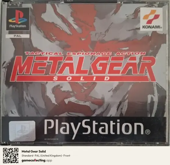 Metal Gear Solid PlayStation, United Kingdom box front