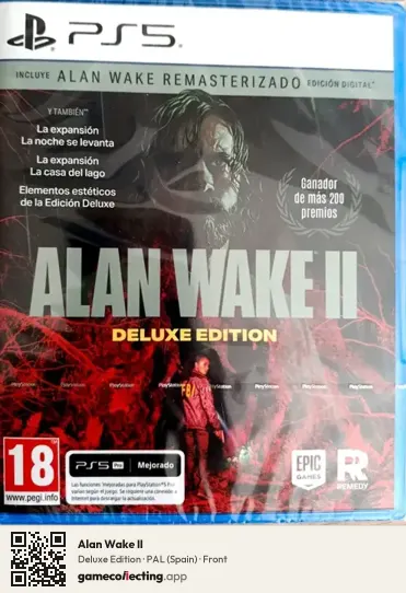 Alan Wake II PlayStation 5, Spain box front