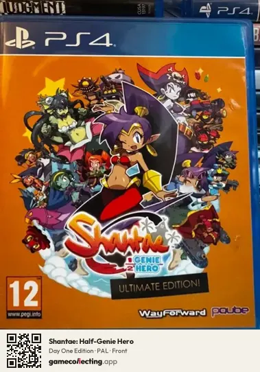 Shantae: Half-Genie Hero PlayStation 4, PAL box front