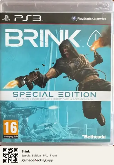 Brink PlayStation 3, PAL box front