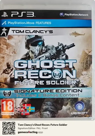 Tom Clancy's Ghost Recon: Future Soldier PlayStation 3, PAL box front