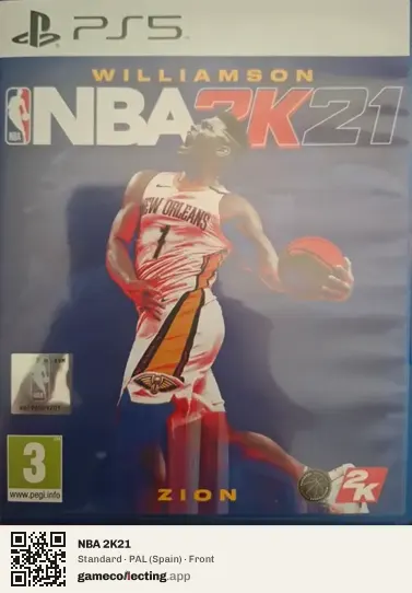 NBA 2K21 PlayStation 5, Spain box front