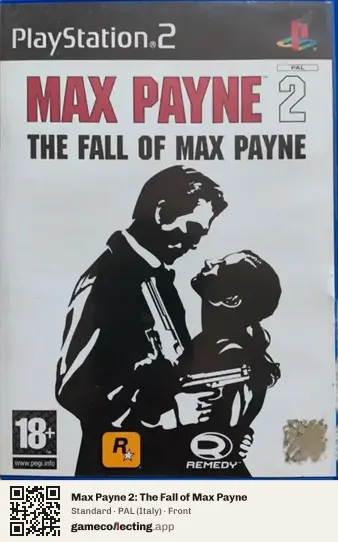 Max Payne 2: The Fall of Max Payne PlayStation 2, Italy box front