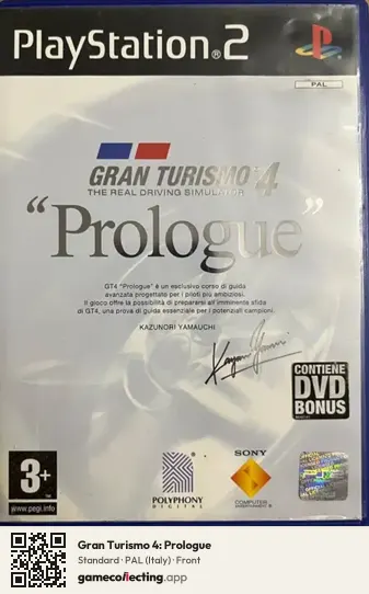 Gran Turismo 4: Prologue PlayStation 2, Italy box front