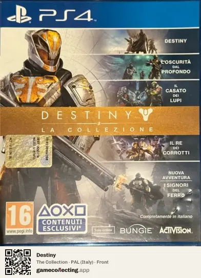 Destiny PlayStation 4, Italy box front
