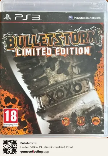 Bulletstorm PlayStation 3, Nordic countries box front