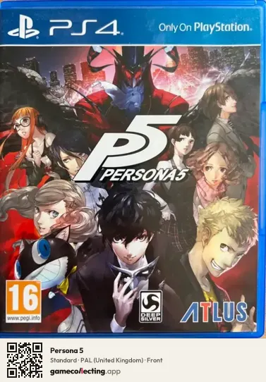 Persona 5 PlayStation 4, United Kingdom box front
