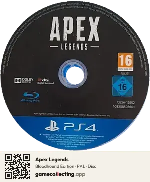 Apex Legends PlayStation 4, PAL disc