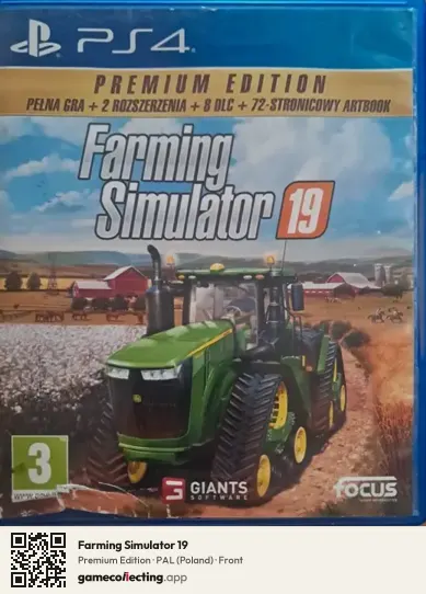 Farming Simulator 19 PlayStation 4, Poland box front