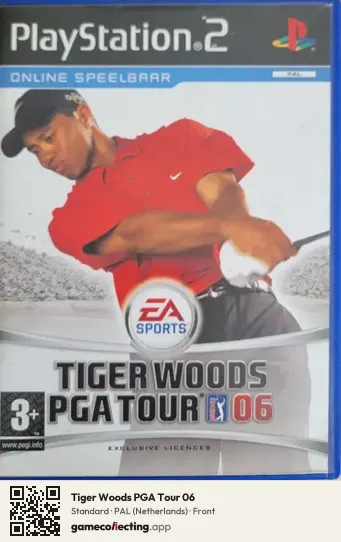 Tiger Woods PGA Tour 06 PlayStation 2, Netherlands box front