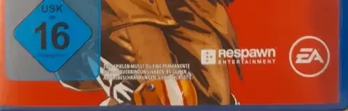 Apex Legends, the USK square on its front