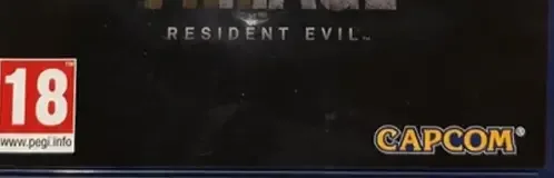 Resident Evil Village, the PEGI square on its front