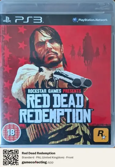 Red Dead Redemption PlayStation 3, United Kingdom box front