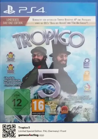 Tropico 5 PlayStation 4, Germany box front