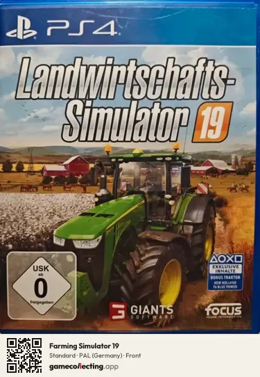 Farming Simulator 19 PlayStation 4, Germany box front