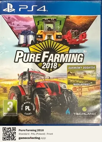 Pure Farming 2018 PlayStation 4, Poland box front