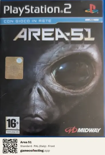 Area 51 PlayStation 2, Italy box front