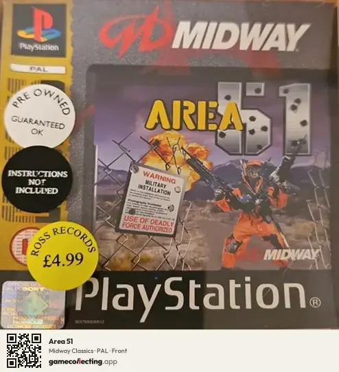 Area 51 PlayStation, PAL box front