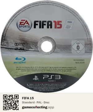 FIFA 15 PlayStation 3, PAL disc