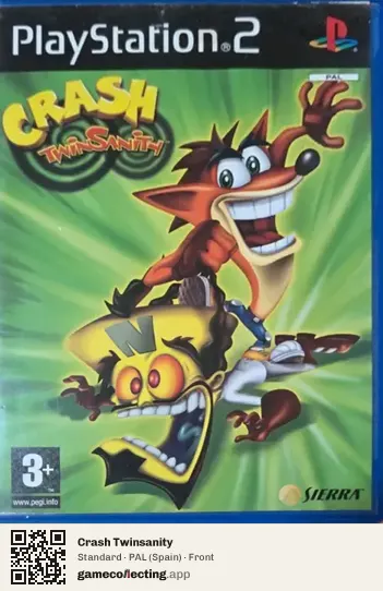 Crash Twinsanity PlayStation 2, Spain box front