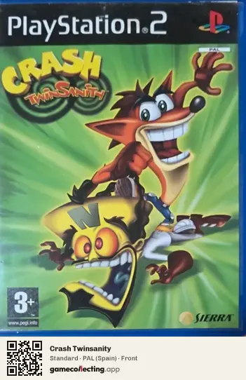 Crash Twinsanity PlayStation 2, Spain box front