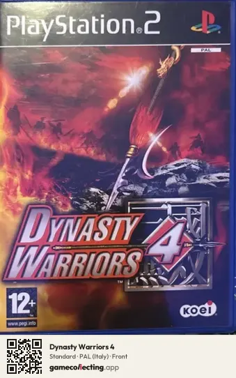 Dynasty Warriors 4 PlayStation 2, Italy box front