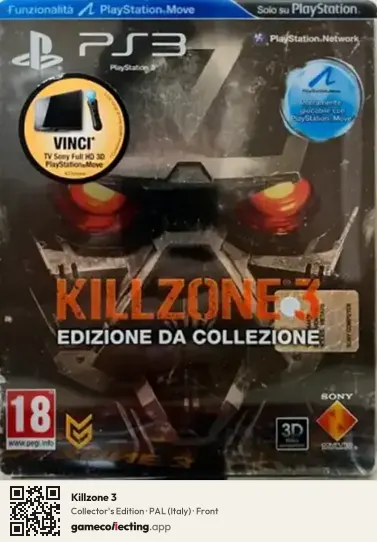 Killzone 3 PlayStation 3, Italy box front