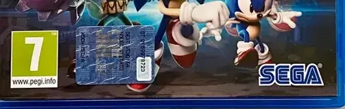 Sonic Forces, the PEGI square on its front