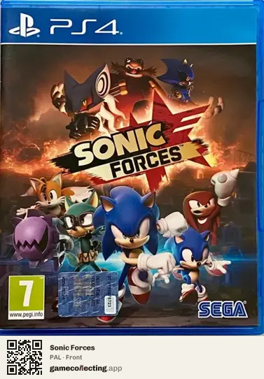 Sonic Forces PlayStation 4, PAL box front