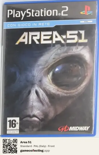 Area 51 PlayStation 2, Italy box front