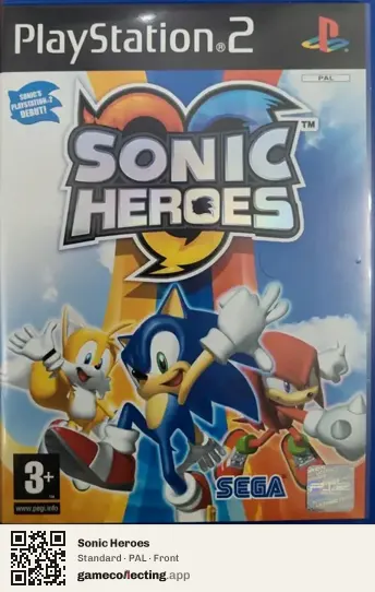 Sonic Heroes PlayStation 2, PAL box front