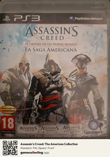 Assassin's Creed: The Americas Collection PlayStation 3, Spain box front