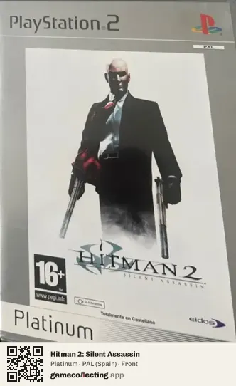 Hitman 2: Silent Assassin PlayStation 2, Spain box front