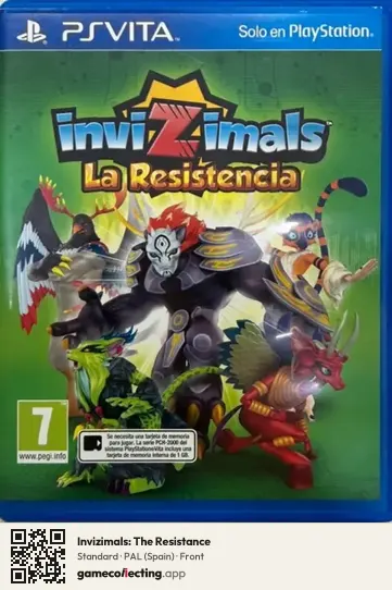 Invizimals: The Resistance PlayStation Vita, Spain box front