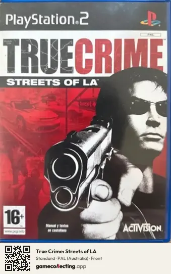 True Crime: Streets of LA PlayStation 2, Australia box front