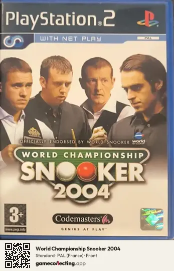 World Championship Snooker 2004 PlayStation 2, France box front