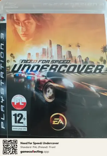 Need for Speed: Undercover PlayStation 3, Poland box front