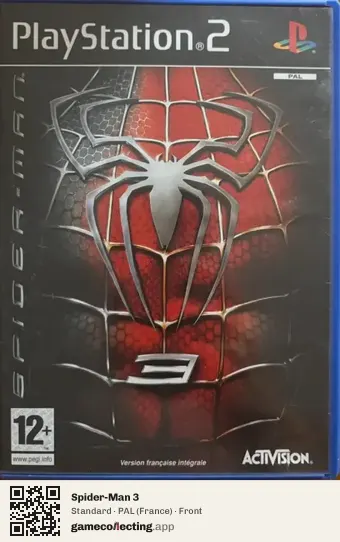 Spider-Man 3 PlayStation 2, France box front