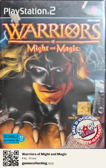 Warriors of Might and Magic PlayStation 2, PAL box front