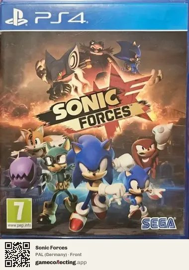 Sonic Forces PlayStation 4, Germany box front