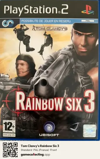 Tom Clancy's Rainbow Six 3 PlayStation 2, France box front