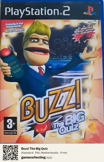 Buzz! The Big Quiz PlayStation 2, Netherlands box front