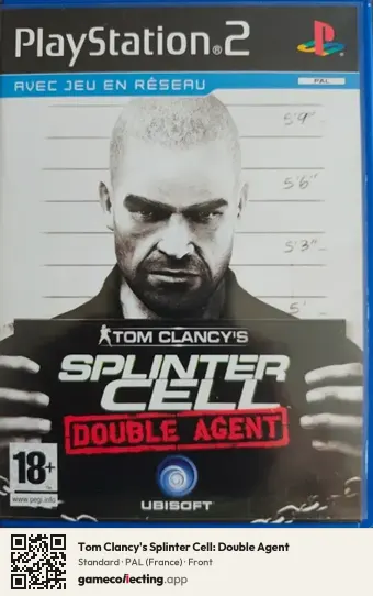 Tom Clancy's Splinter Cell: Double Agent PlayStation 2, France box front