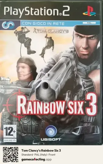 Tom Clancy's Rainbow Six 3 PlayStation 2, Italy box front