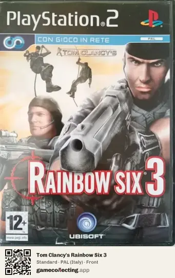 Tom Clancy's Rainbow Six 3 PlayStation 2, Italy box front