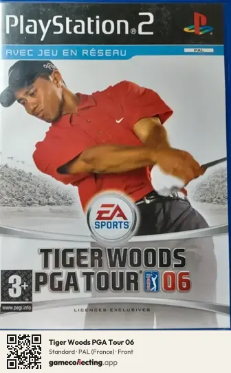 Tiger Woods PGA Tour 06 PlayStation 2, France box front