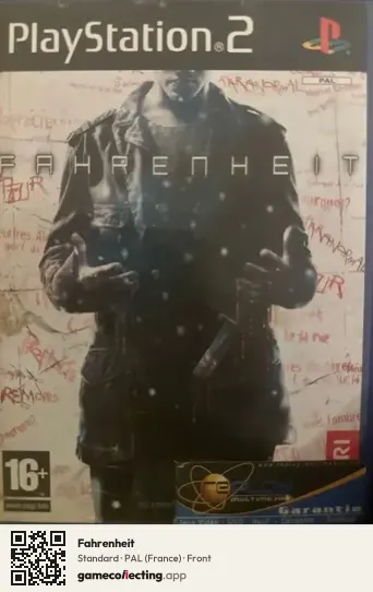 Fahrenheit PlayStation 2, France box front