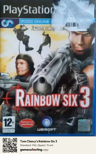 Tom Clancy's Rainbow Six 3 PlayStation 2, Spain box front